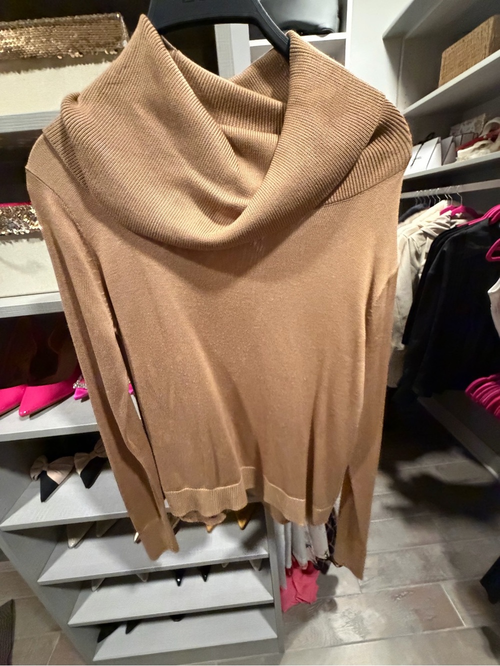Banana Republic Camel Cowl Neck Sweater